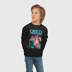 Свитшот хлопковый детский Supergirl - CatCo, цвет: черный — фото 2