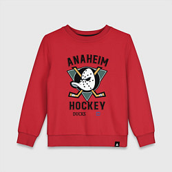 Свитшот хлопковый детский ANAHEIM DUCKS, цвет: красный