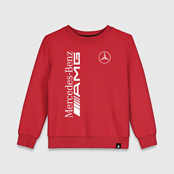 Свитшот хлопковый детский MERCEDES-BENZ AMG, цвет: красный