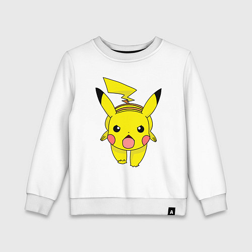 Детский свитшот ПикачуПикачу / Белый – фото 1