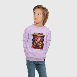 Свитшот хлопковый детский Minecraft Dungeons, цвет: лаванда — фото 2