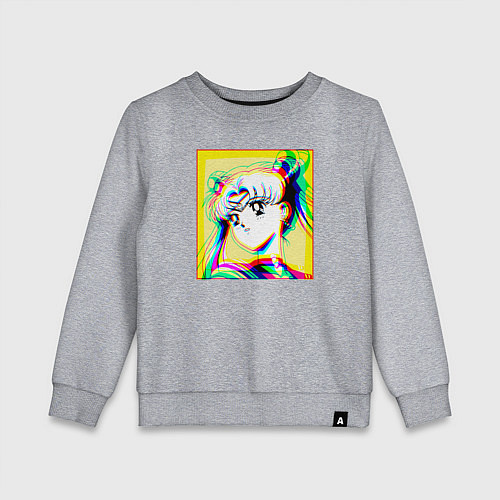 Детский свитшот Сейлор Мун Усаги Цукино Sailor / Меланж – фото 1