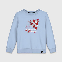Свитшот хлопковый детский Umbrella, цвет: мягкое небо
