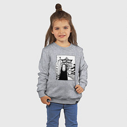 Свитшот хлопковый детский No-Face Spirited Away Ghibli, цвет: меланж — фото 2