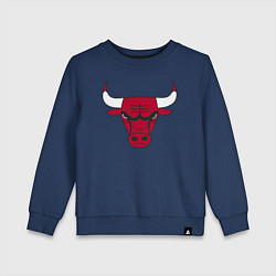 Свитшот хлопковый детский Chicago Bulls, цвет: тёмно-синий
