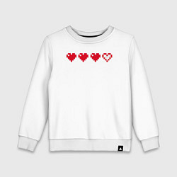 Свитшот хлопковый детский Video game, цвет: белый