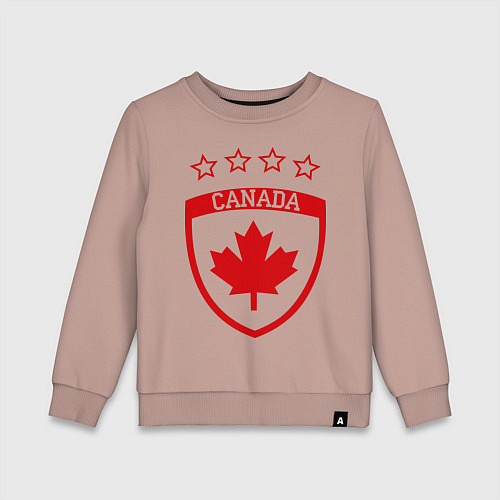 Детский свитшот Canada: 4 Stars / Пыльно-розовый – фото 1