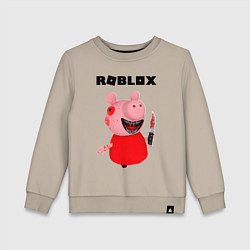 Свитшот хлопковый детский ROBLOX: PIGGI, цвет: миндальный