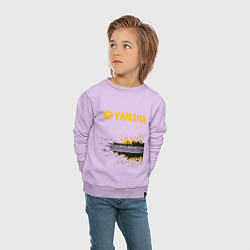 Свитшот хлопковый детский YAMAHA Z, цвет: лаванда — фото 2