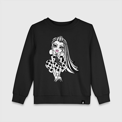 Детский свитшот Френки Штейн / Черный – фото 1