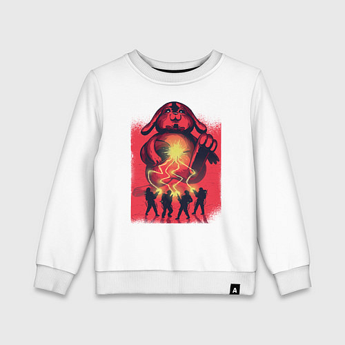 Детский свитшот Охотники за пасхой / Белый – фото 1