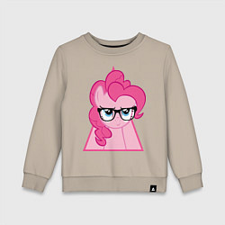 Свитшот хлопковый детский Pinky Pie hipster, цвет: миндальный