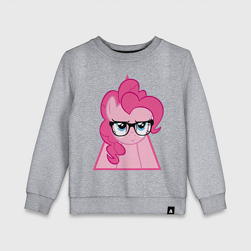 Детский свитшот Pinky Pie hipster / Меланж – фото 1