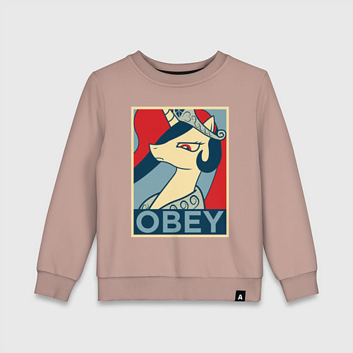 Детский свитшот Trixie OBEY / Пыльно-розовый – фото 1