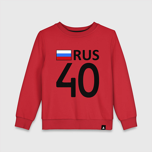 Детский свитшот RUS 40 / Красный – фото 1