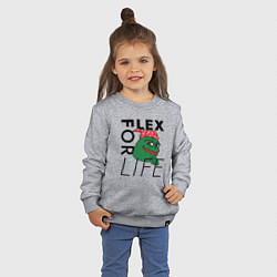 Свитшот хлопковый детский FLEX FOR LIFE, цвет: меланж — фото 2