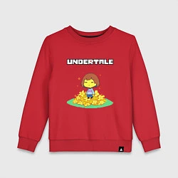 Свитшот хлопковый детский UNDERTALE, цвет: красный