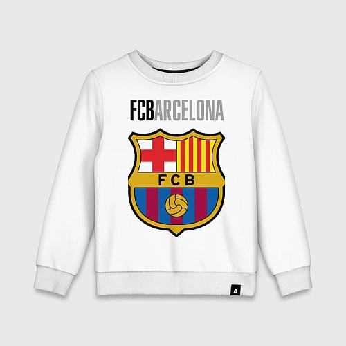 Детский свитшот Barcelona FC / Белый – фото 1