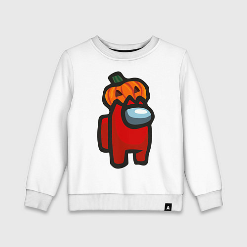 Детский свитшот HALLOWEEN IS AMONG US / Белый – фото 1