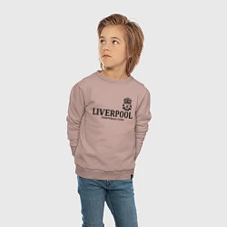 Свитшот хлопковый детский Liverpool FC, цвет: пыльно-розовый — фото 2