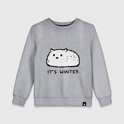 Детский свитшот Its winter это зима