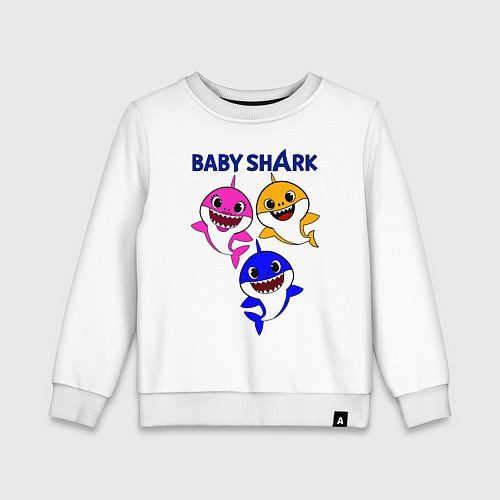 Детский свитшот Baby Shark / Белый – фото 1