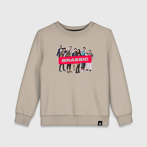 Детский свитшот Голяк Brassic / Миндальный – фото 1