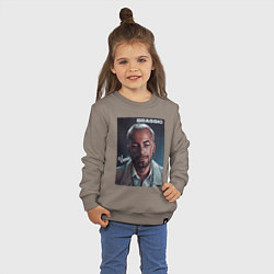 Свитшот хлопковый детский Голяк Brassic Винни, цвет: утренний латте — фото 2