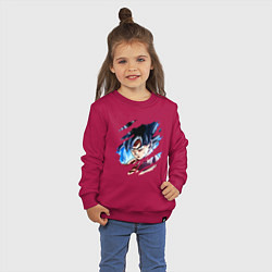 Свитшот хлопковый детский Dragon Ball, цвет: маджента — фото 2