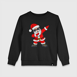 Свитшот хлопковый детский Dabing Santa, цвет: черный