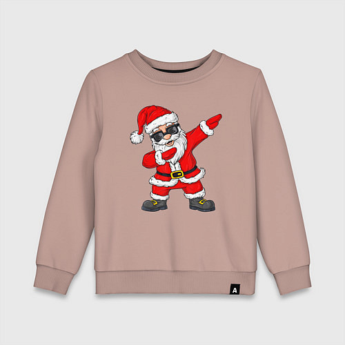 Детский свитшот Dabing Santa / Пыльно-розовый – фото 1