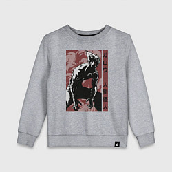Свитшот хлопковый детский Garou, цвет: меланж