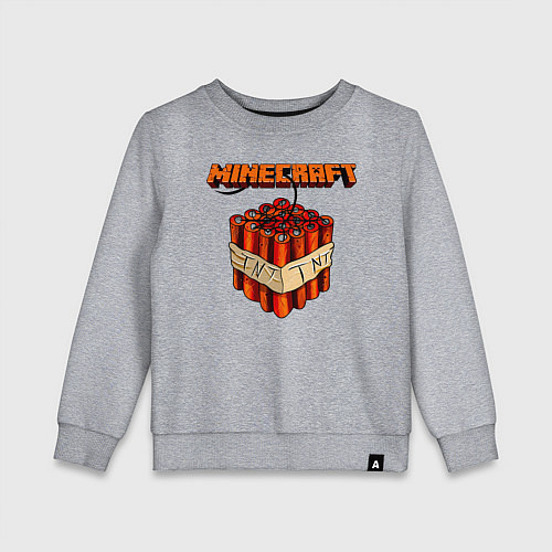 Детский свитшот Minecraft / Меланж – фото 1