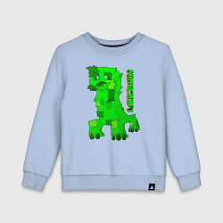 Свитшот хлопковый детский Minecraft, цвет: мягкое небо