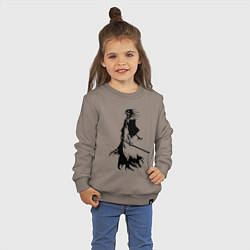 Свитшот хлопковый детский Кенпачи капитан одиннадцатого отряда из аниме блич, цвет: утренний латте — фото 2