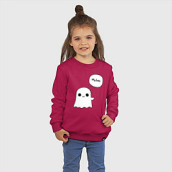 Свитшот хлопковый детский My boo, цвет: маджента — фото 2