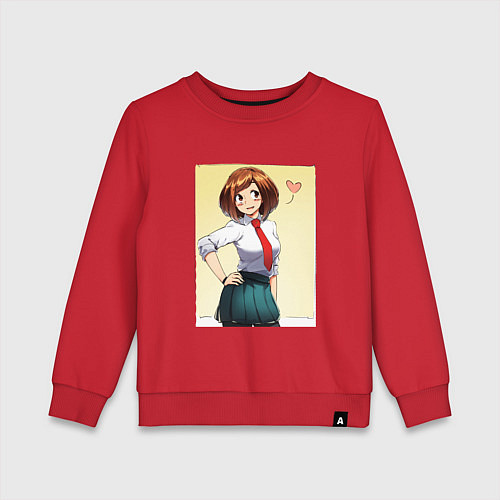 Детский свитшот Ochako Uraraka / Красный – фото 1