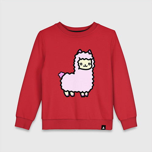 Детский свитшот Альпаки / Красный – фото 1