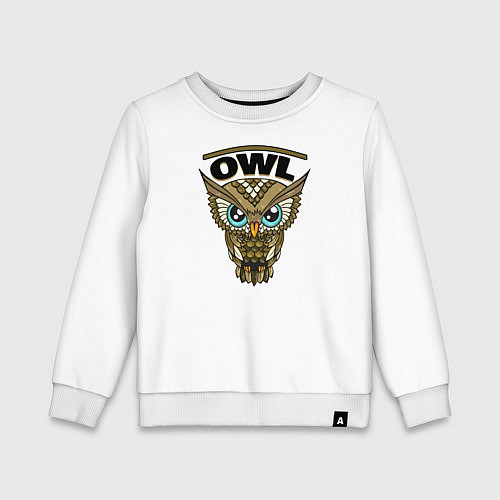Детский свитшот Owl / Белый – фото 1
