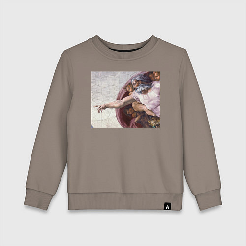 Детский свитшот Искусство / Утренний латте – фото 1