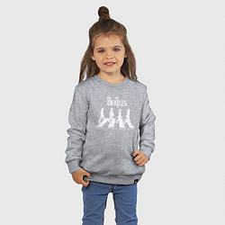 Свитшот хлопковый детский The Beatles, цвет: меланж — фото 2
