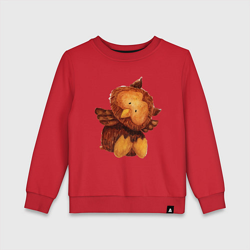 Детский свитшот Сова / Красный – фото 1