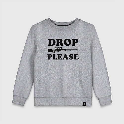 Детский свитшот Drop Please / Меланж – фото 1