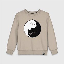 Детский свитшот Yin and Yang cats