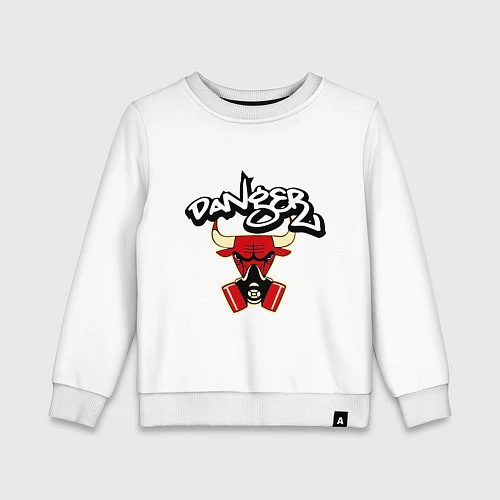 Детский свитшот Danger Chicago Bulls / Белый – фото 1