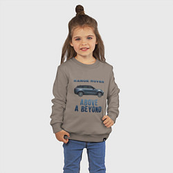 Свитшот хлопковый детский Range Rover Above a Beyond, цвет: утренний латте — фото 2
