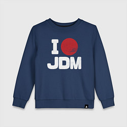 Свитшот хлопковый детский JDM, цвет: тёмно-синий