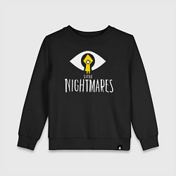 Свитшот хлопковый детский LITTLE NIGHTMARES, цвет: черный