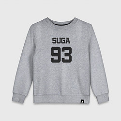 Свитшот хлопковый детский BTS - Suga 93, цвет: меланж