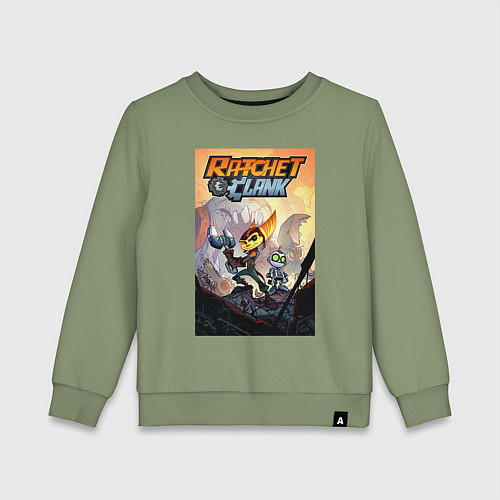Детский свитшот Ratchet & Clank / Авокадо – фото 1